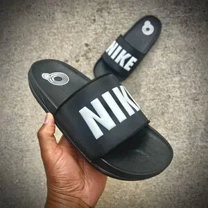Nike | Shoes | Nike Offcourt Slide Black White Off Blacks  display picture 1